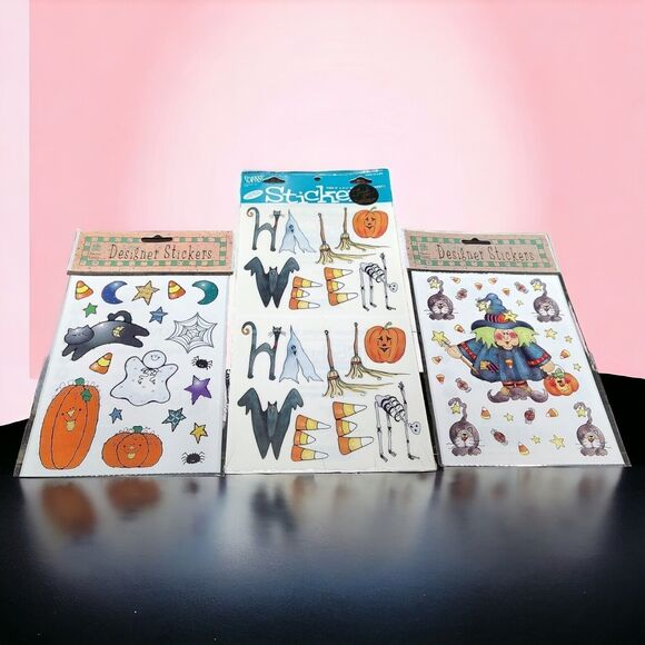 Vintage Halloween Letters Spooky Stickers Frances Meyer 1997 ProvoCraft Designer - Picture 1 of 9